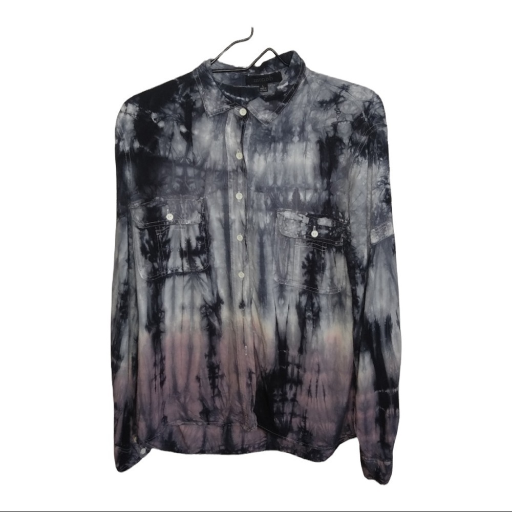 Monob long sleeve button up Shirt size large